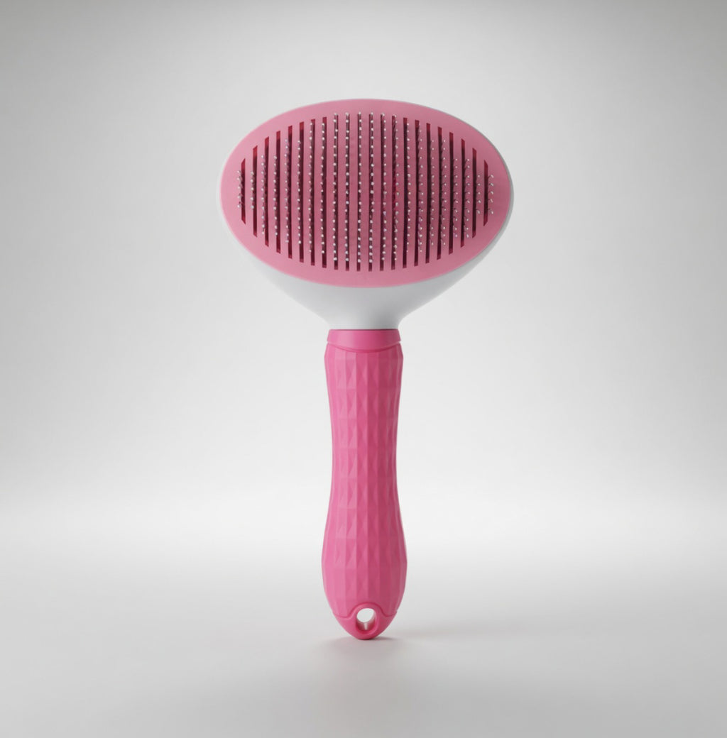 Brosse de toilettage auto-nettoyante pour chien et chat – anti-poils et démêlante