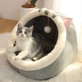 Lit pour chat Deep Sleep – Niche pliable et lavable pour animaux, style cartoon, pour chats et petits chiens